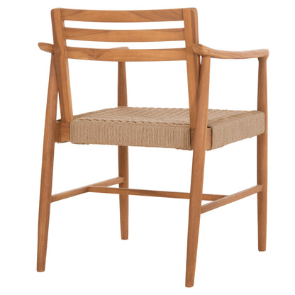 DINING CHAIR ROBIN HM18351 TEAK WOOD & VIRO ROPE IN NATURAL COLORS 53.5x60x78Hcm.