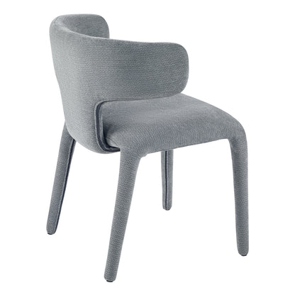 DINING ARMCHAIR BIEN HM18361.01 LIGHT GREY FABRIC 49.5x55.5x76Hcm.