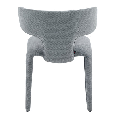 DINING ARMCHAIR BIEN HM18361.01 LIGHT GREY FABRIC 49.5x55.5x76Hcm.