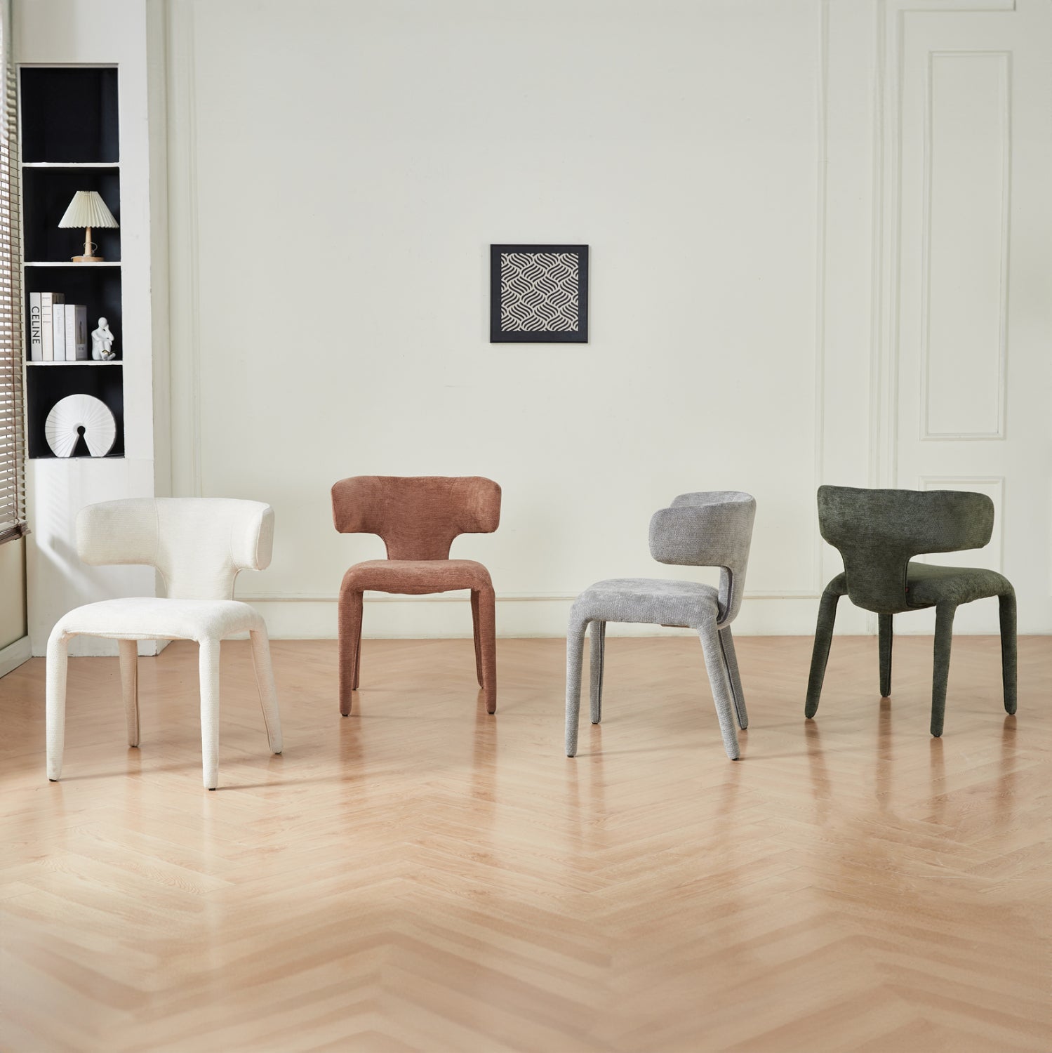 DINING ARMCHAIR BIEN HM18361.02 ECRU LINEN FABRIC 49.5x55.5x76Hcm.