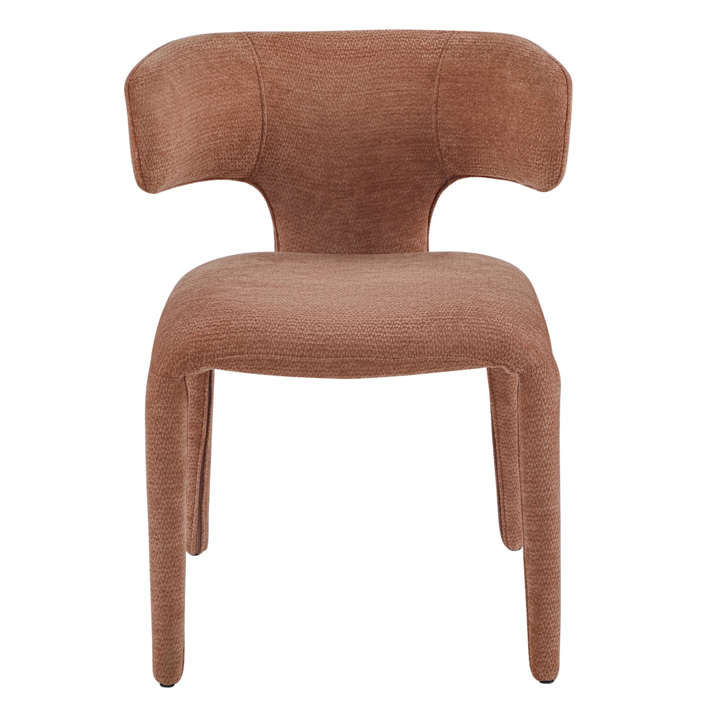 DINING ARMCHAIR BIEN HM18361.03 TERRACOTTA LINEN FABRIC 49.5x55.5x76Hcm.