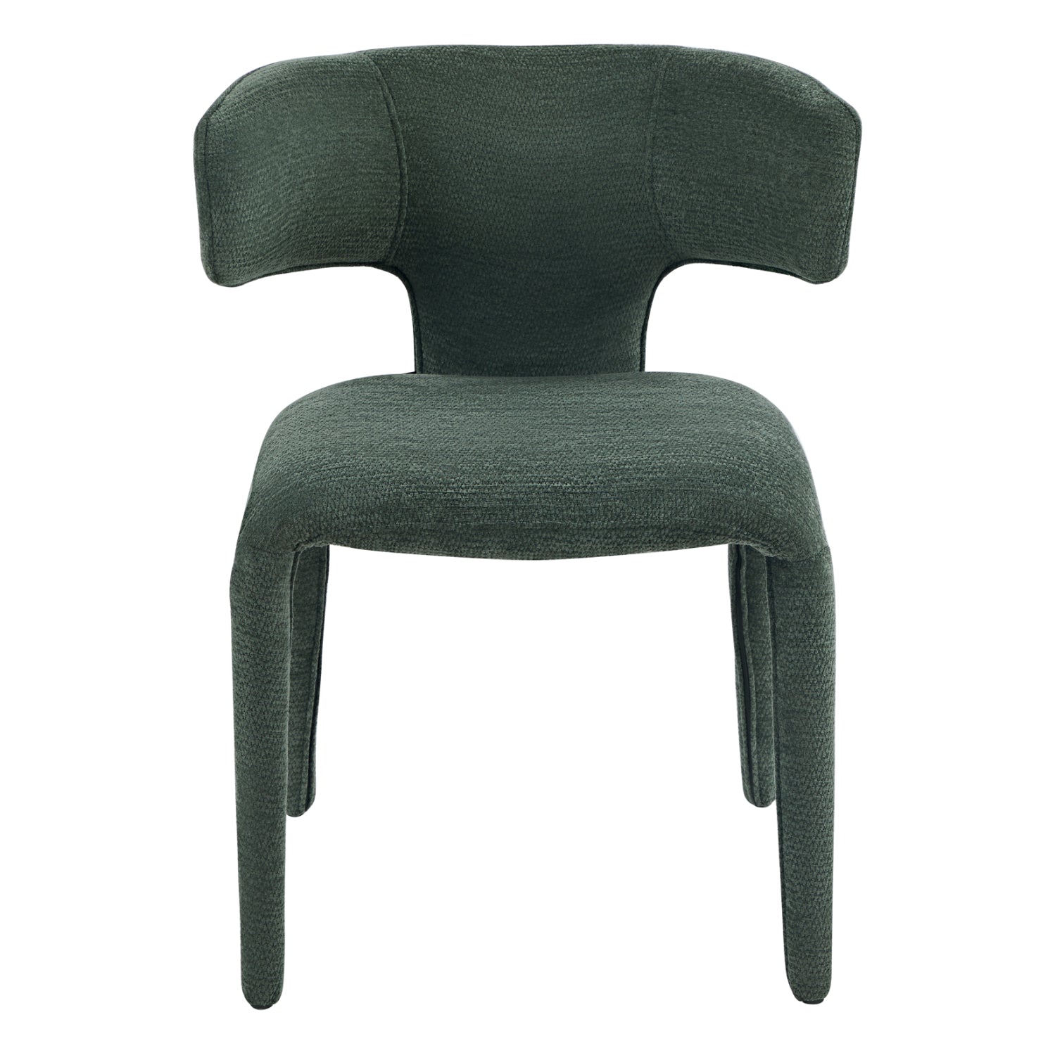 DINING ARMCHAIR BIEN HM18361.04 GREEN FABRIC 49.5x55.5x76Hcm.