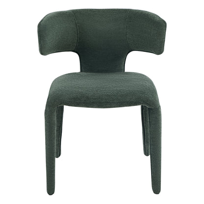 DINING ARMCHAIR BIEN HM18361.04 GREEN FABRIC 49.5x55.5x76Hcm.