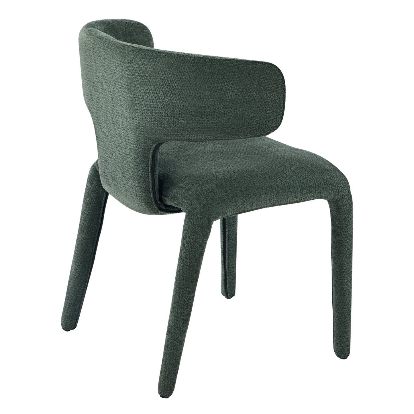 DINING ARMCHAIR BIEN HM18361.04 GREEN FABRIC 49.5x55.5x76Hcm.