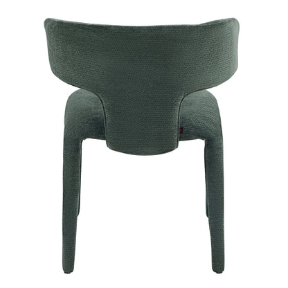 DINING ARMCHAIR BIEN HM18361.04 GREEN FABRIC 49.5x55.5x76Hcm.