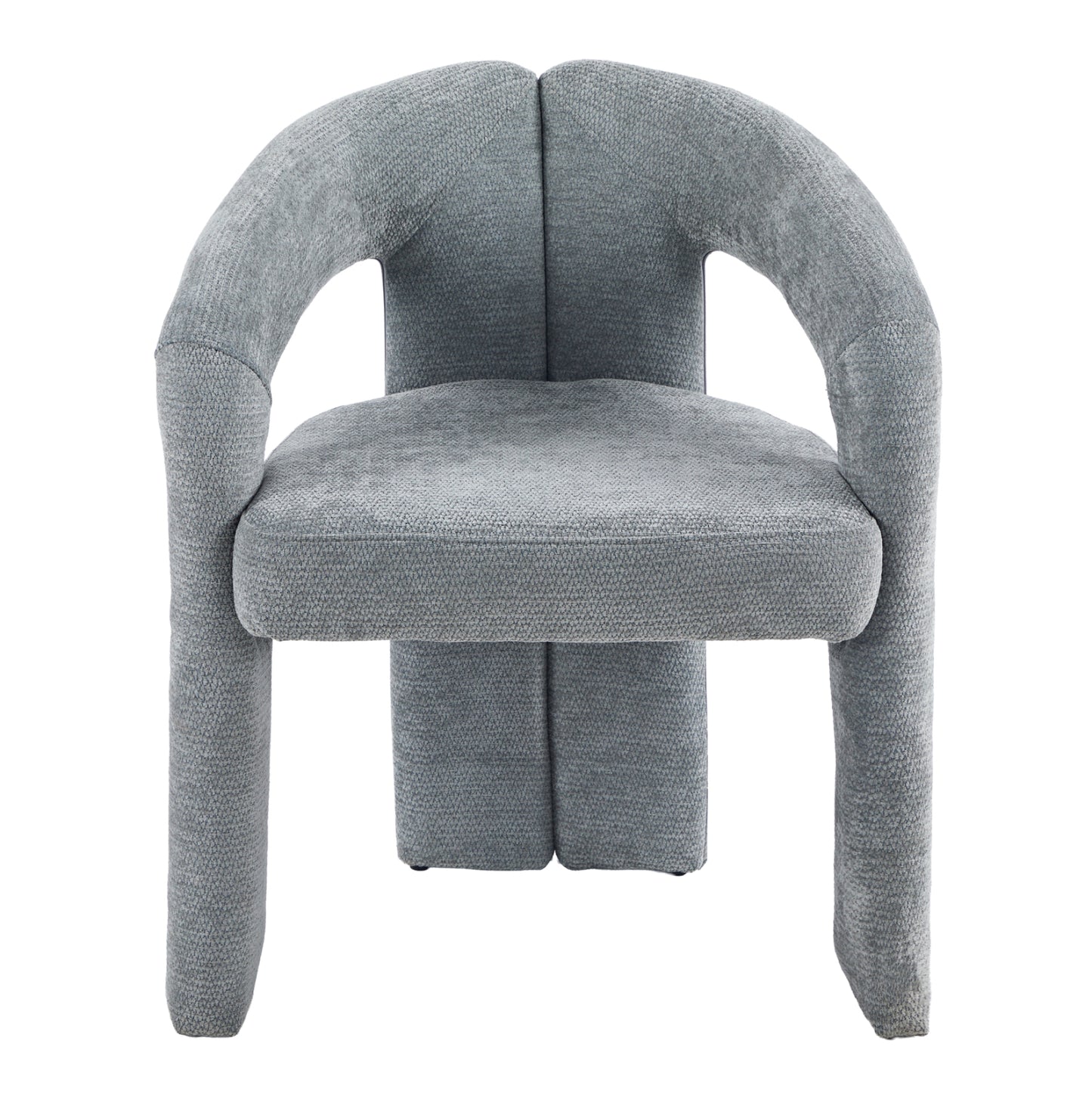 DINING CHAIR NEZA HM18362.01 LIGHT GREY LINEN FABRIC 64x50x76.5Hcm.