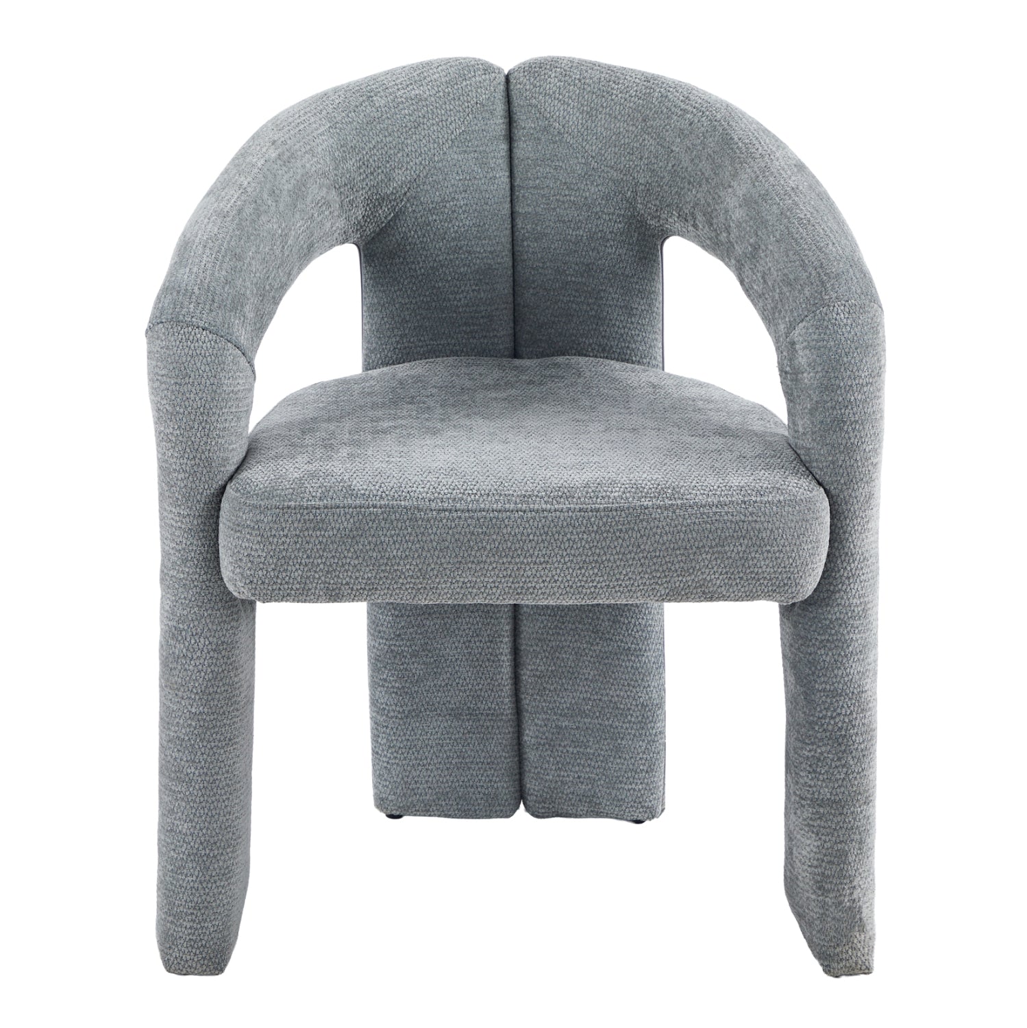 DINING CHAIR NEZA HM18362.01 LIGHT GREY LINEN FABRIC 64x50x76.5Hcm.