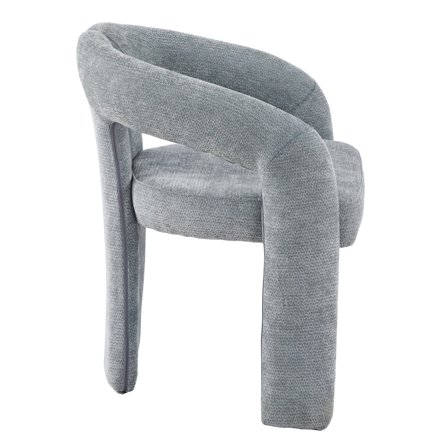 DINING CHAIR NEZA HM18362.01 LIGHT GREY LINEN FABRIC 64x50x76.5Hcm.