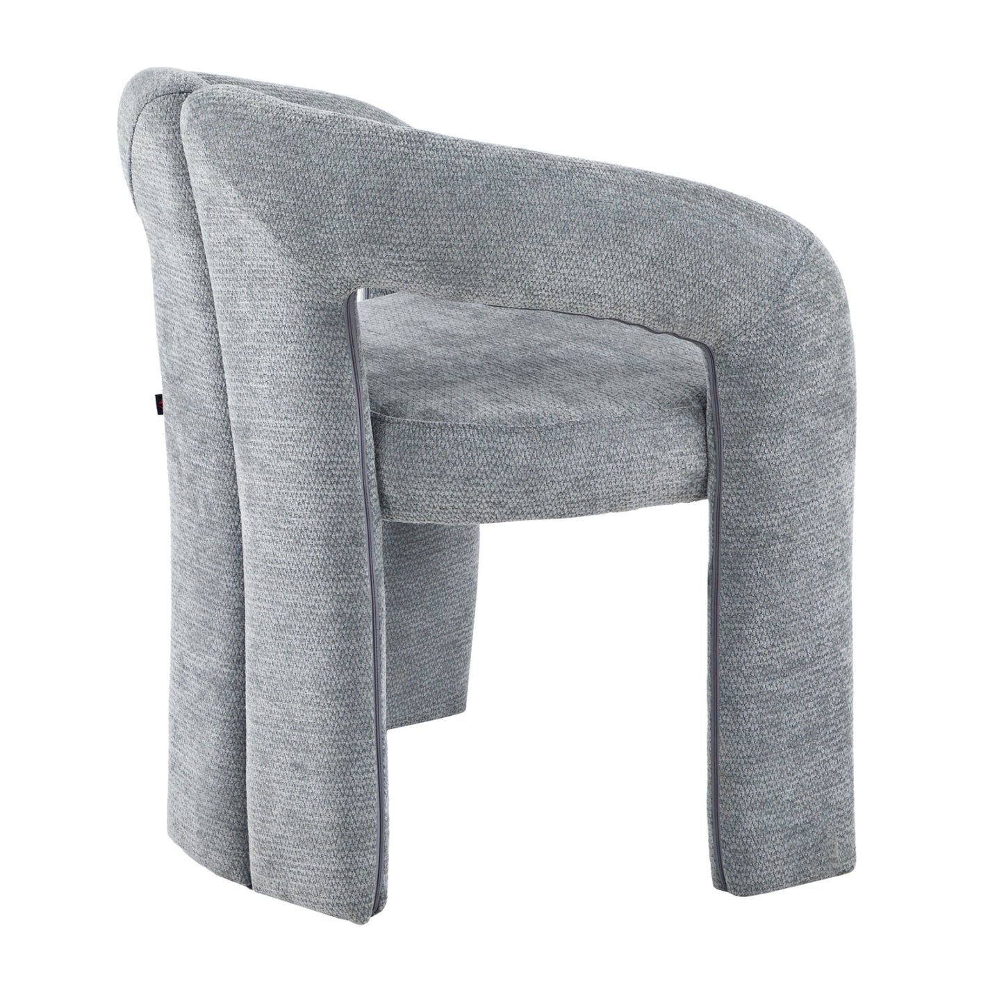 DINING CHAIR NEZA HM18362.01 LIGHT GREY LINEN FABRIC 64x50x76.5Hcm.