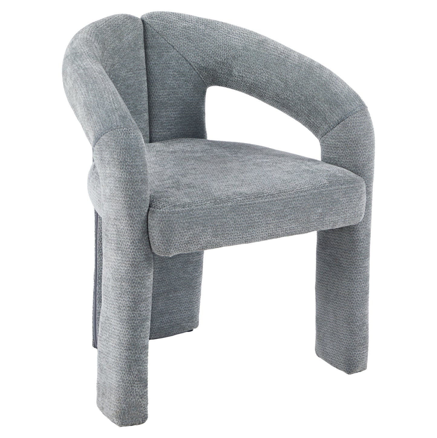 DINING CHAIR NEZA HM18362.01 LIGHT GREY LINEN FABRIC 64x50x76.5Hcm.
