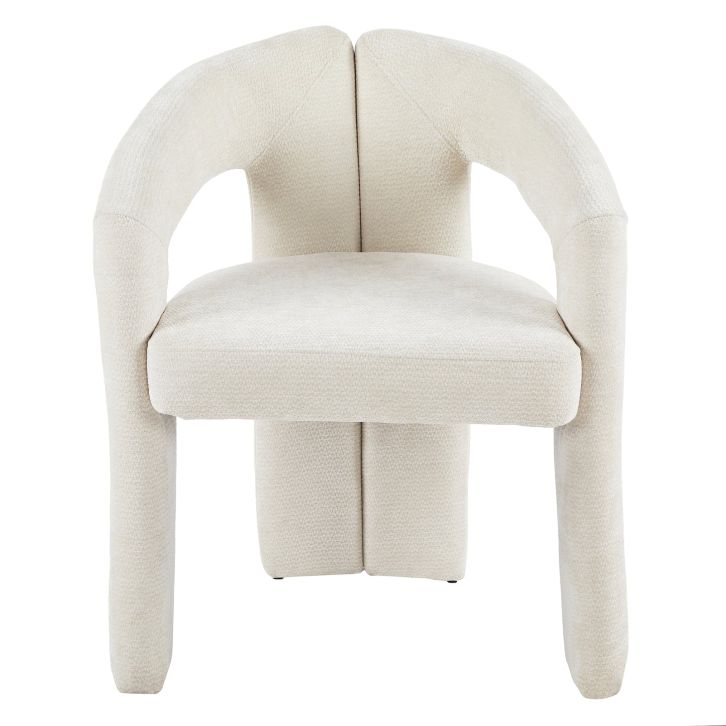 DINING CHAIR NEZA HM18362.02 ECRU LINEN FABRIC 64x50x76.5Hcm.