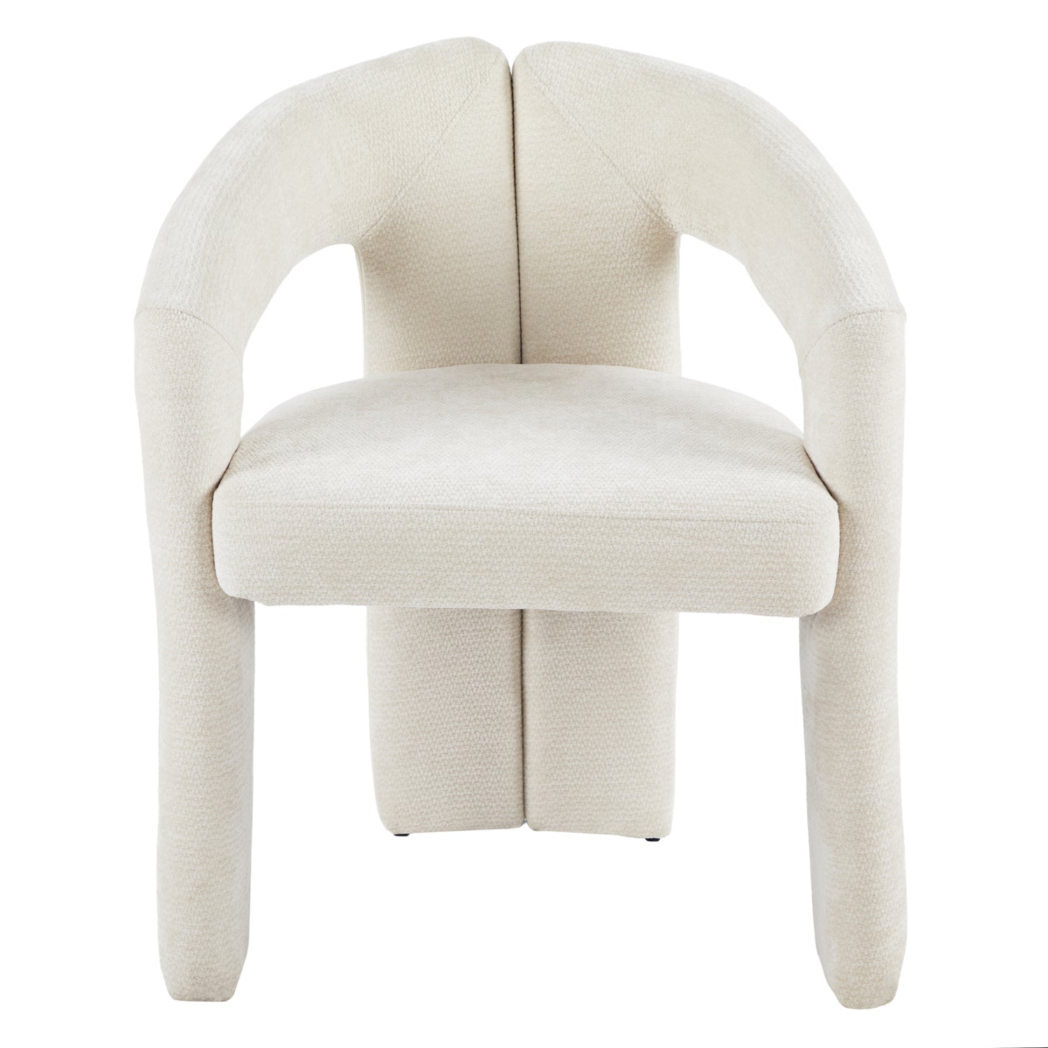 DINING CHAIR NEZA HM18362.02 ECRU LINEN FABRIC 64x50x76.5Hcm.