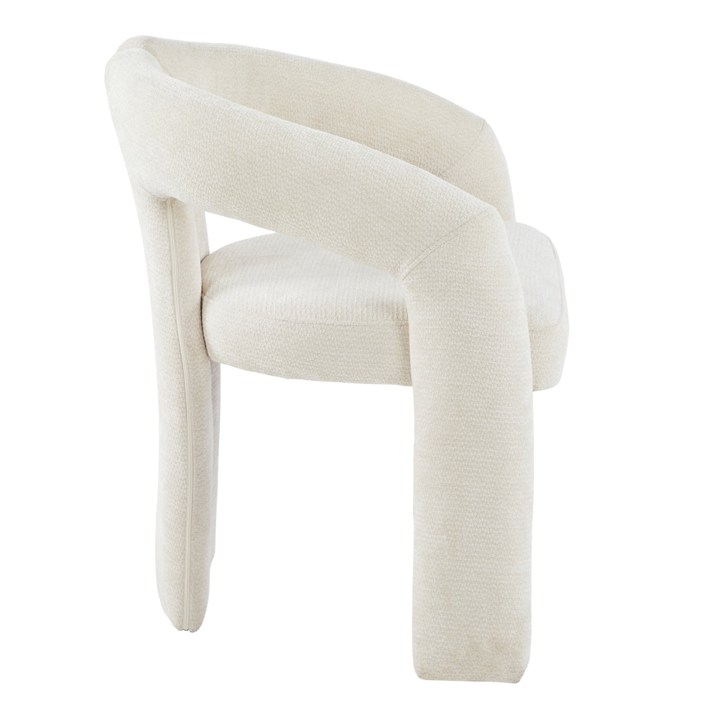 DINING CHAIR NEZA HM18362.02 ECRU LINEN FABRIC 64x50x76.5Hcm.