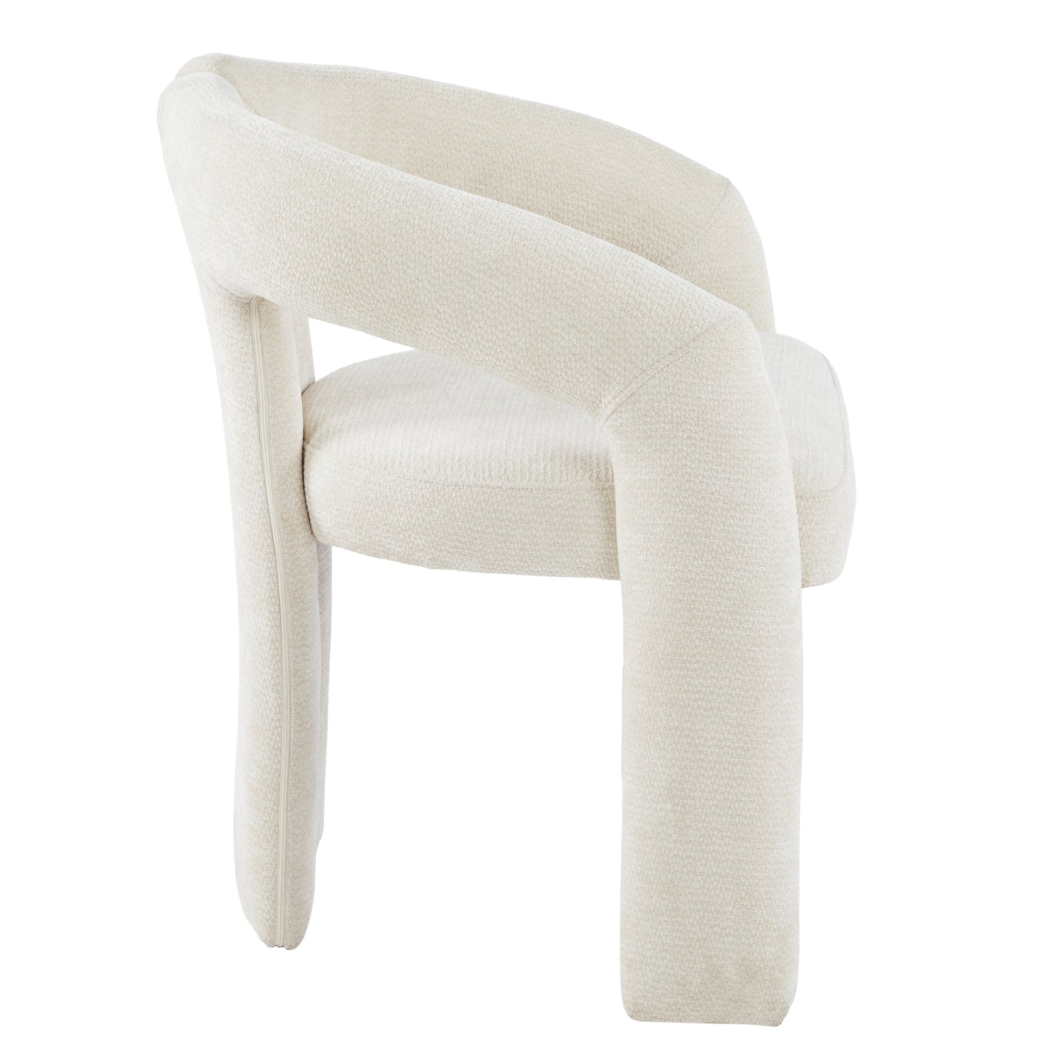 DINING CHAIR NEZA HM18362.02 ECRU LINEN FABRIC 64x50x76.5Hcm.