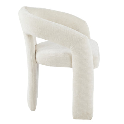 DINING CHAIR NEZA HM18362.02 ECRU LINEN FABRIC 64x50x76.5Hcm.