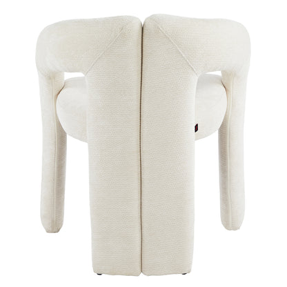 DINING CHAIR NEZA HM18362.02 ECRU LINEN FABRIC 64x50x76.5Hcm.