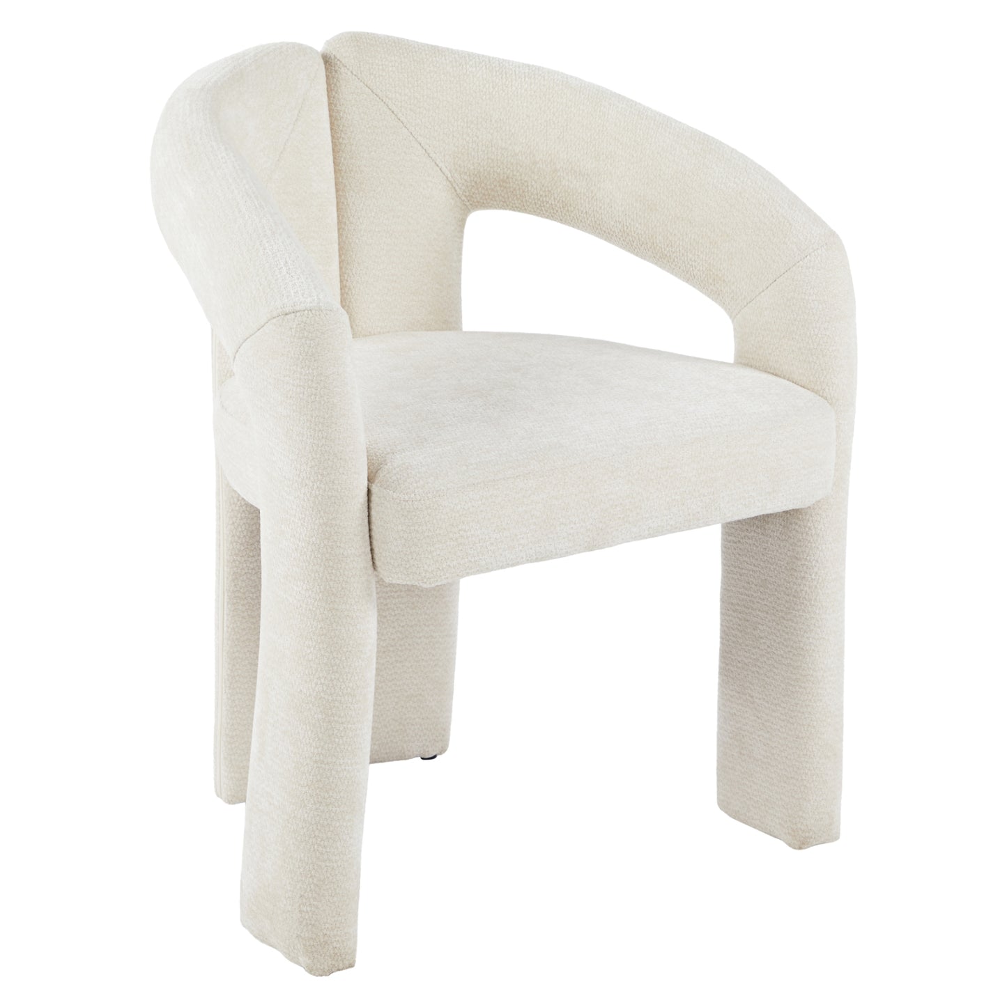 DINING CHAIR NEZA HM18362.02 ECRU LINEN FABRIC 64x50x76.5Hcm.