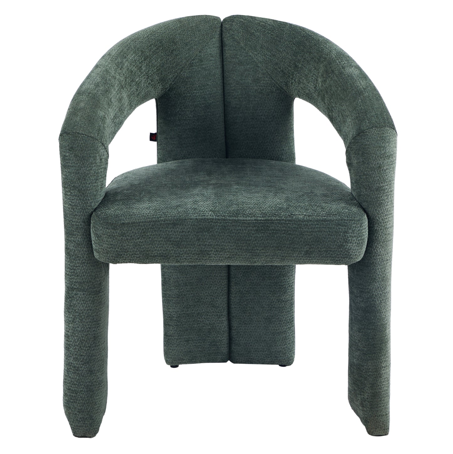 DINING CHAIR HM18362.04 GREEN LINEN FABRIC 64x50x76.5Hcm.