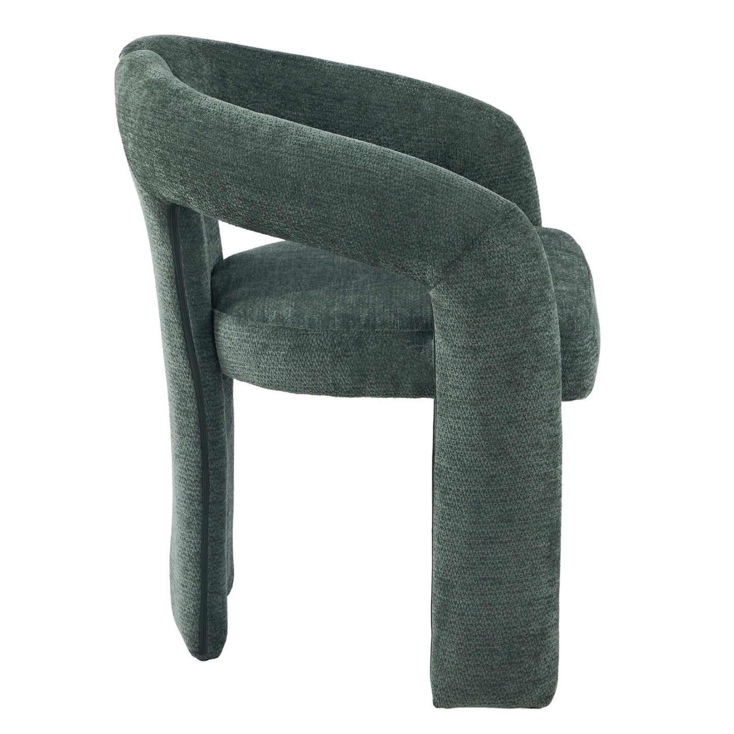 DINING CHAIR HM18362.04 GREEN LINEN FABRIC 64x50x76.5Hcm.