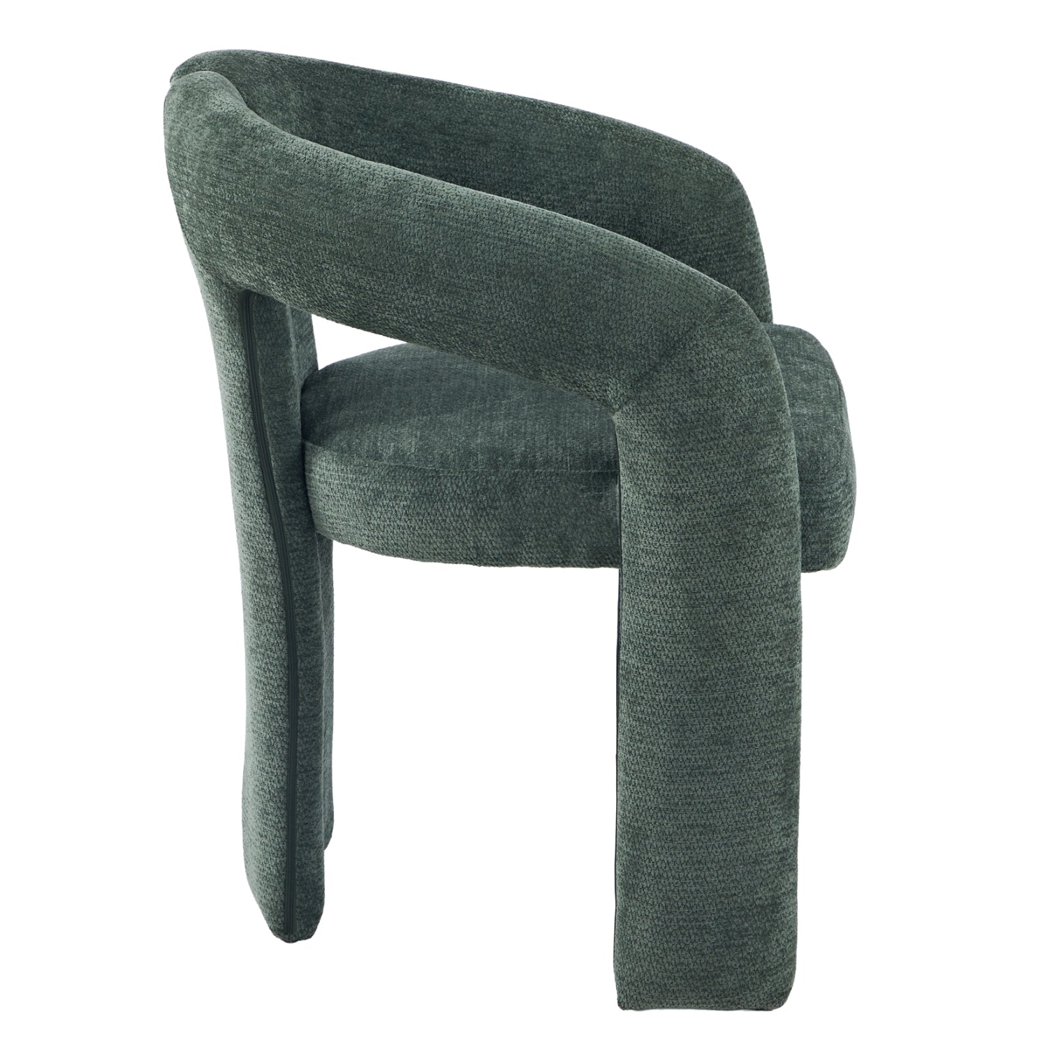 DINING CHAIR HM18362.04 GREEN LINEN FABRIC 64x50x76.5Hcm.