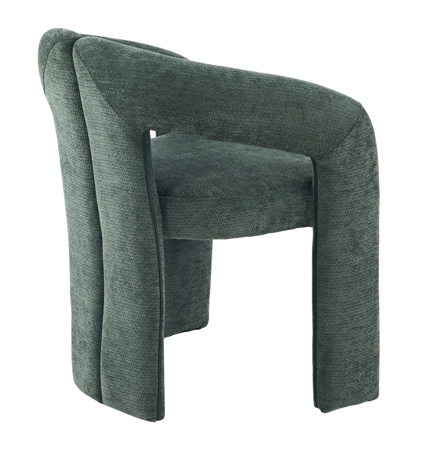 DINING CHAIR HM18362.04 GREEN LINEN FABRIC 64x50x76.5Hcm.
