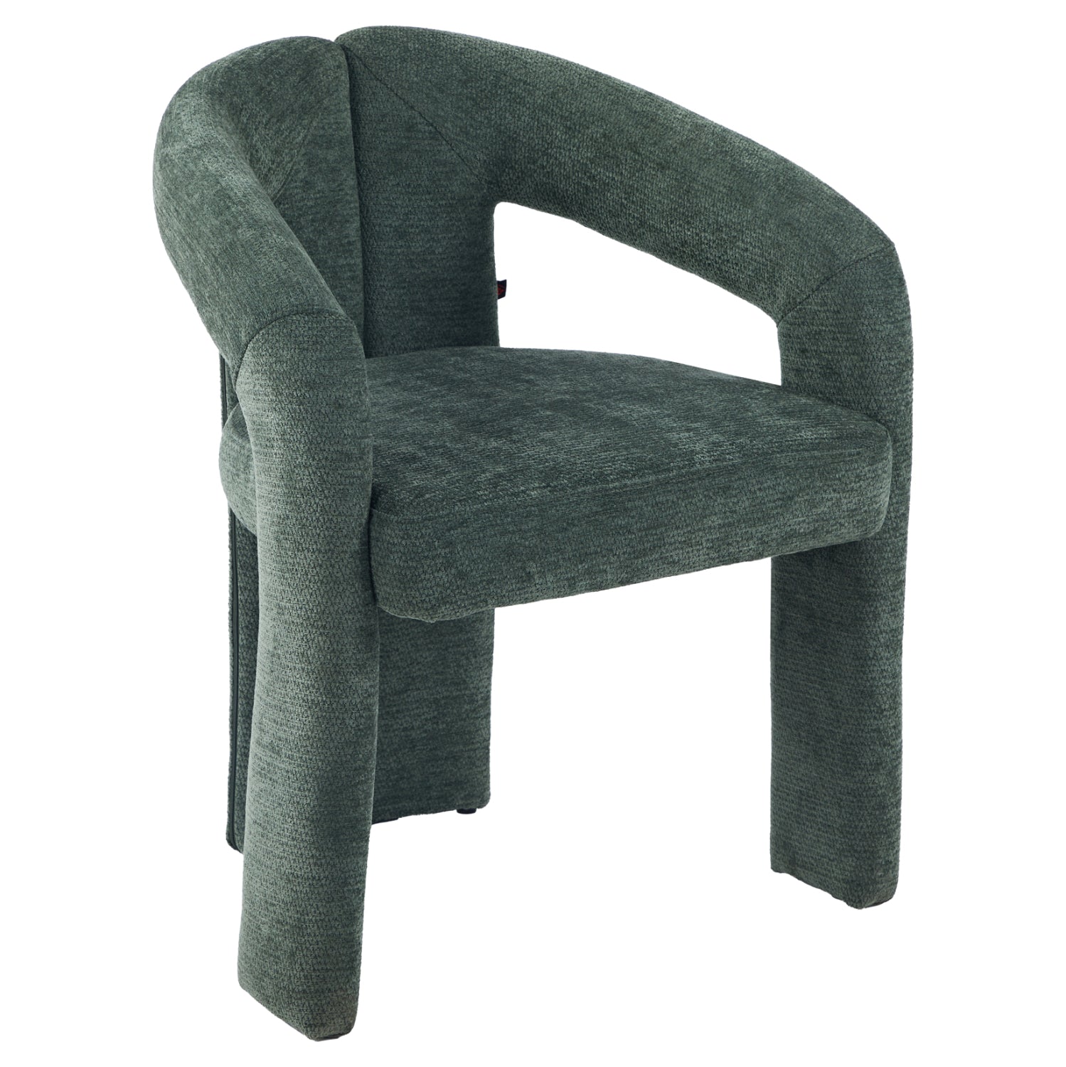 DINING CHAIR HM18362.04 GREEN LINEN FABRIC 64x50x76.5Hcm.