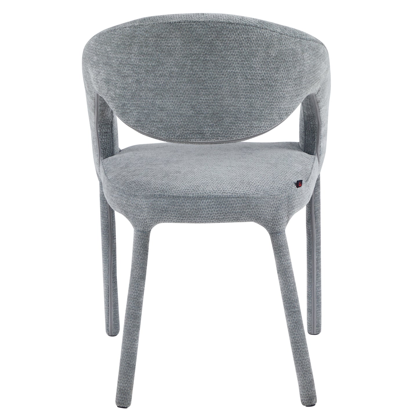 DINING CHAIR OFILIA HM18363.01 LIGHT GREY LINEN FABRIC 58x54.5x85.5Hcm
