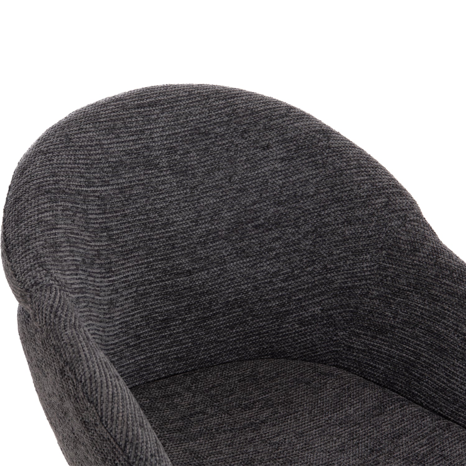 DINING CHAIR DRENNY HM18424.01 GREY FABRIC-METAL BLACK LEGS 62x63x85Hcm.