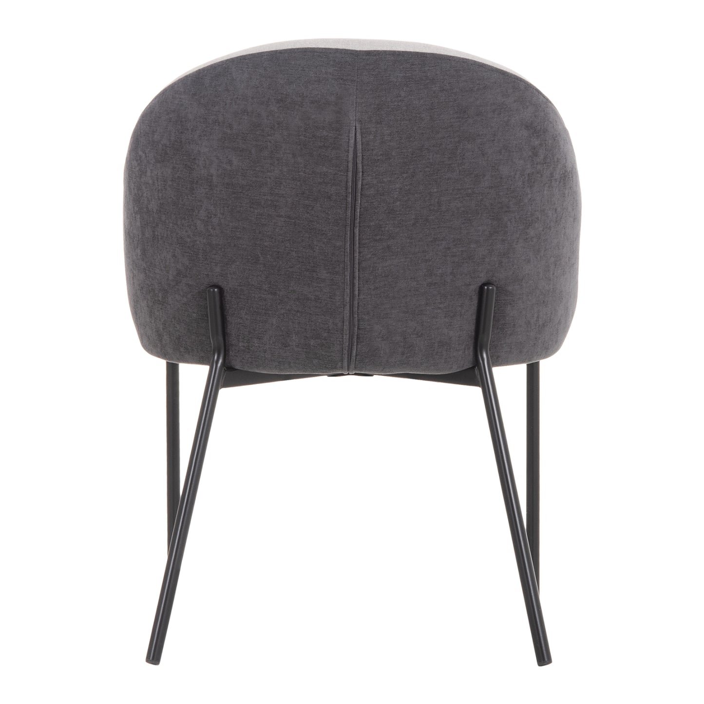 DINING CHAIR DETTON HM18426.01 GREY FABRIC-METAL BLACK LEGS 58x56x76Hcm.