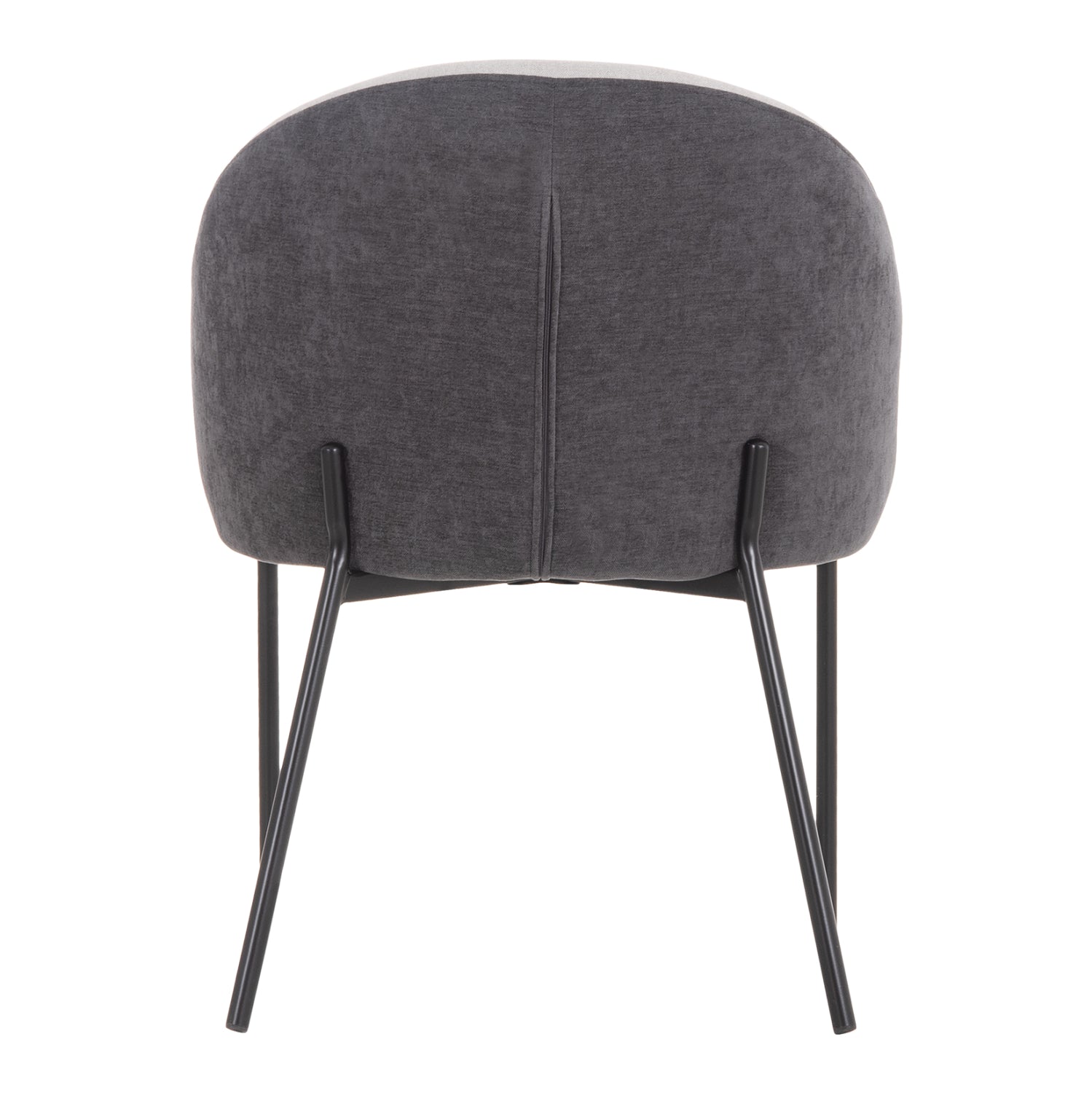 DINING CHAIR DETTON HM18426.01 GREY FABRIC-METAL BLACK LEGS 58x56x76Hcm.