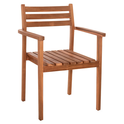 DINING ARMCHAIR HENDER HM6329 TEAK WOOD IN NATURAL COLOR 61x59x89Hcm.