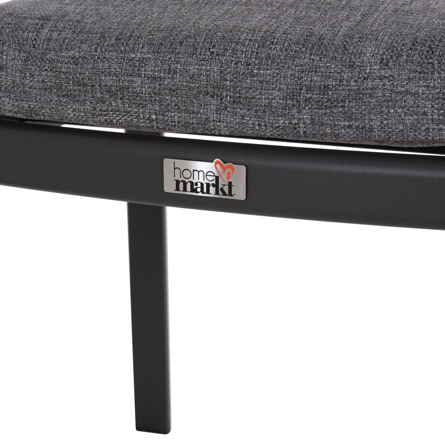 DINING CHAIR ELARA HM6414.01 GREY ALUMINUM-OLEFIN FABRIC--TEAK WOOD 56x62x78Hcm.