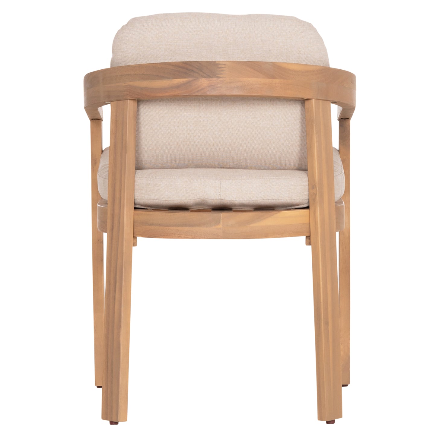 DINING CHAIR CRAVIN HM6441 ACACIA WOOD--CUSHIONS IN BEIGE 57.5x52x82Hcm.