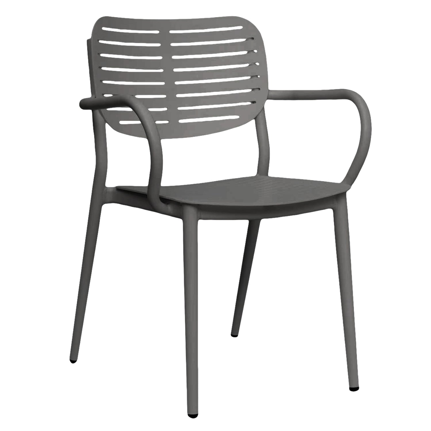 DINING CHAIR HILLIARD HM6644.01 ALUMINUM IN GREY COLOR 56x58x80Hcm.