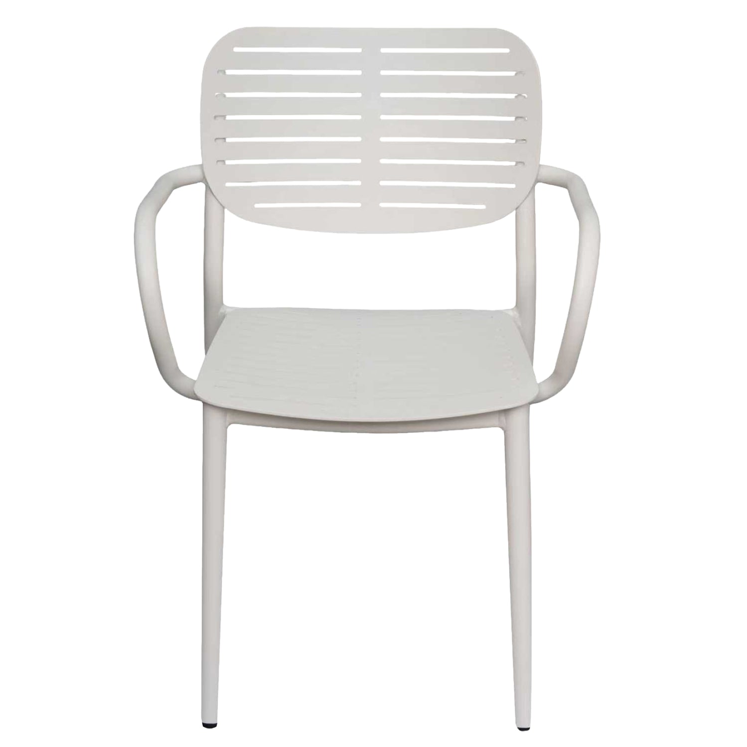 DINING CHAIR HILLIARD HM6644.02 ALUMINUM IN WHITE COLOR 56x58x80Hcm.