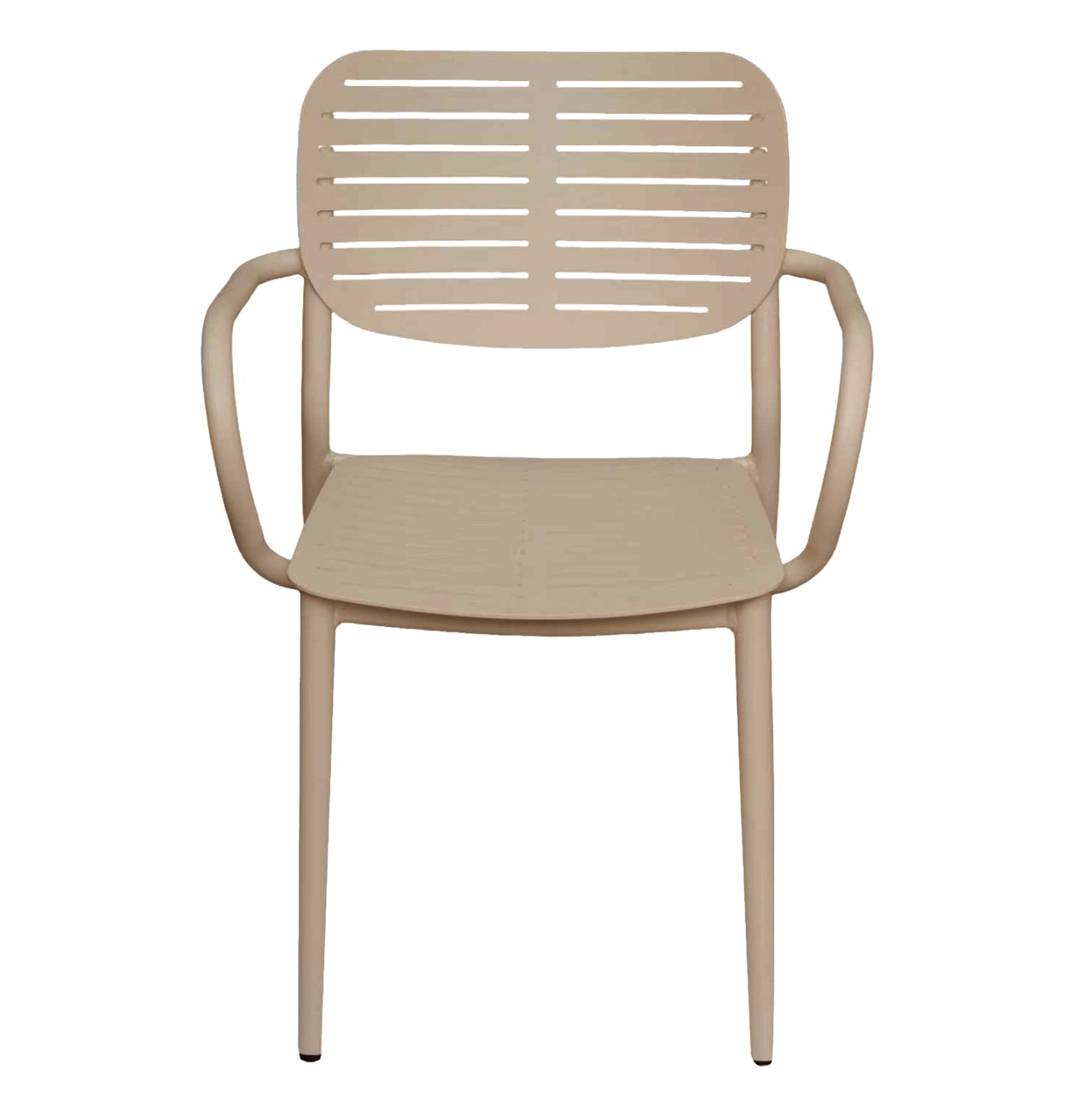 DINING CHAIR HILLIARD HM6644.04 ALUMINUM IN CHAMPAGNE COLOR 56x58x80Hcm.