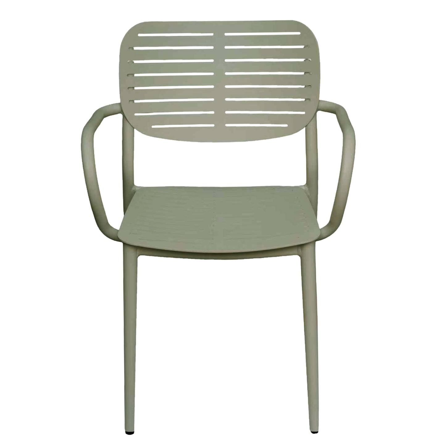 DINING CHAIR HILLIARD HM6644.07 ALUMINUM IN OLIVE GREEN COLOR 56x58x80Hcm.
