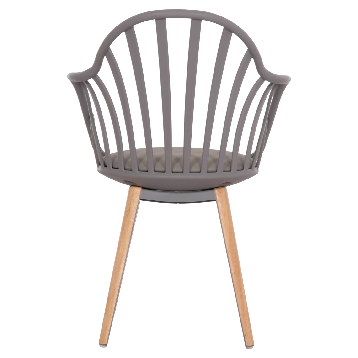 Dining chair HM8049.10 Anais Grey with wooden legs 60x53x86Η cm