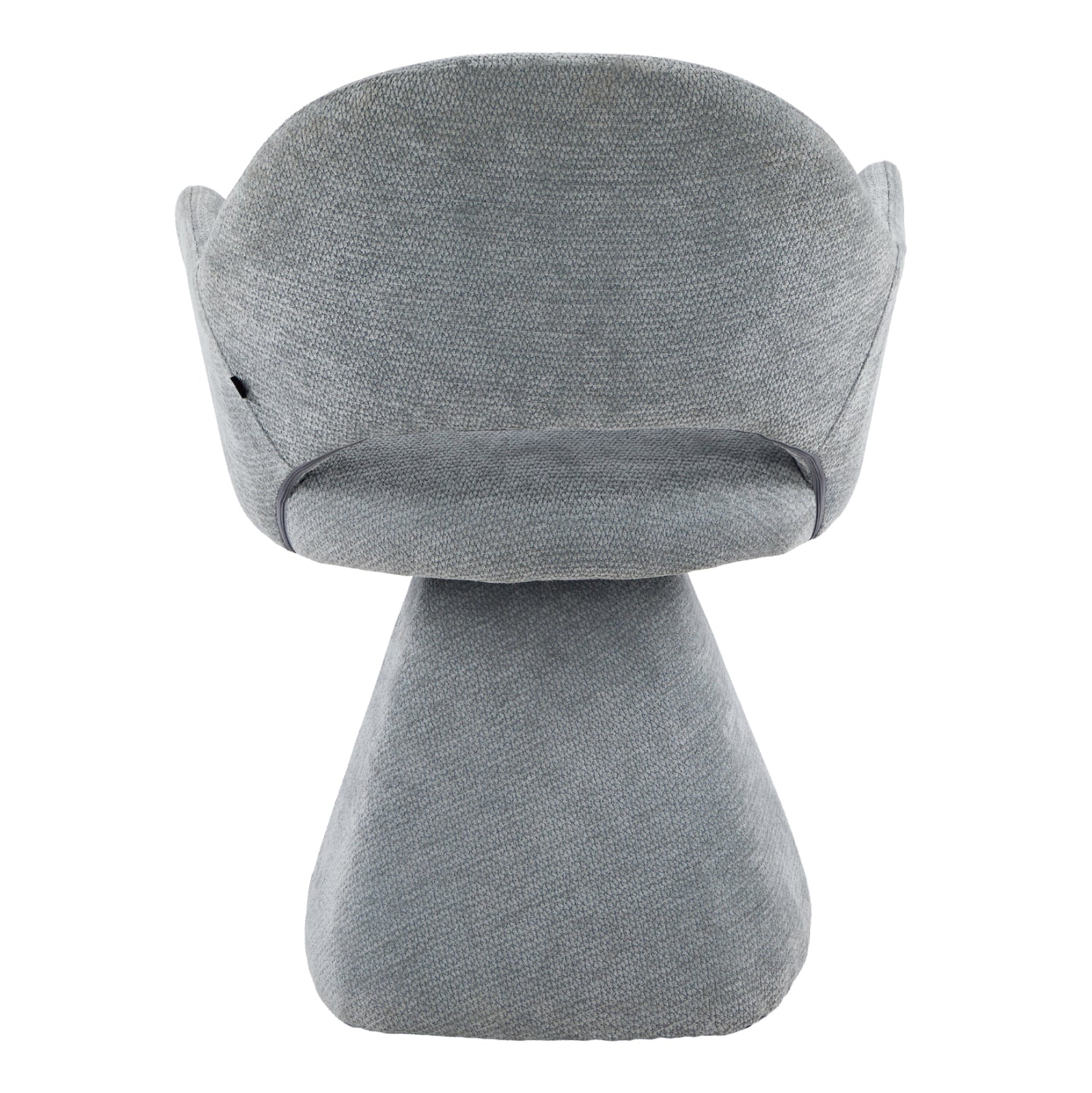SWIVEL DINING CHAIR SIMA HM18360.01 LINEN FABRIC IN GREY 64x61x84.5Hcm