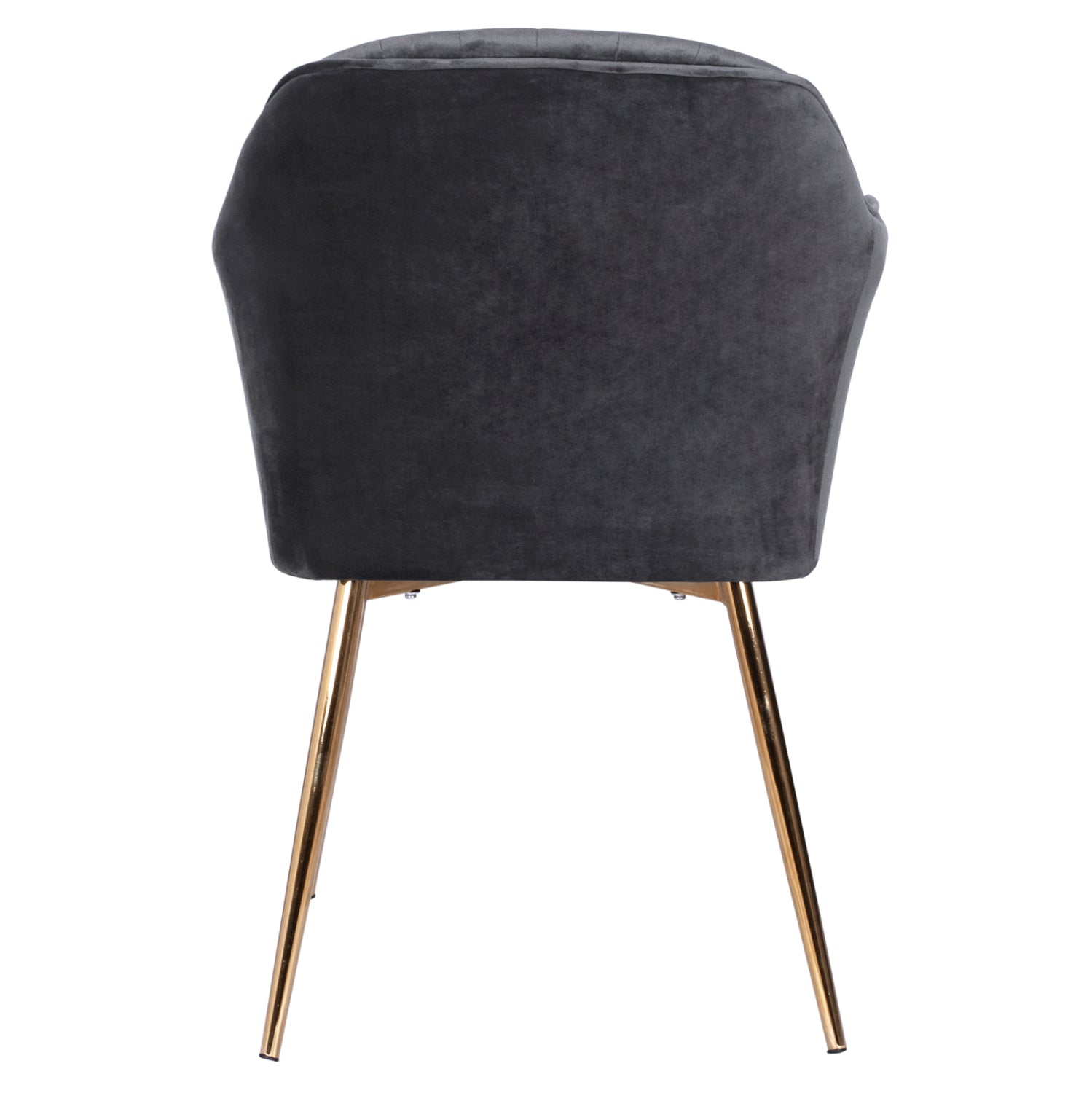 Armchair Sawyer HM8523.01 from velvet Grey with gold legs 55x60x83 cm.