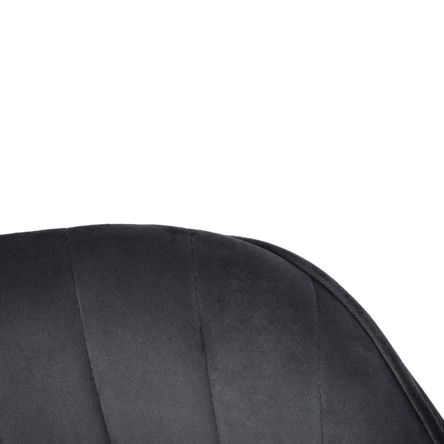 Armchair Sawyer HM8523.01 from velvet Grey with gold legs 55x60x83 cm.