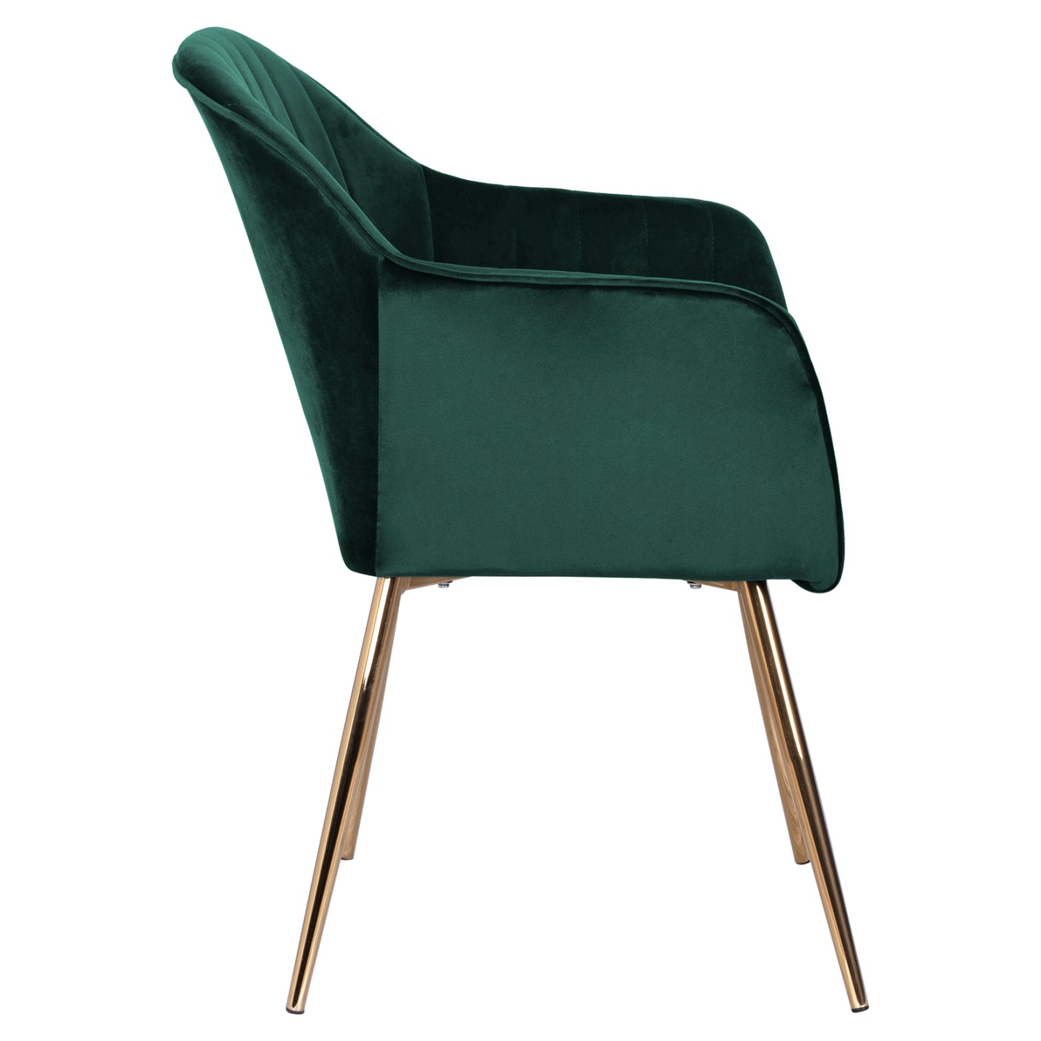 Armchair Sawyer HM8523.03 from velvet Cyppress Green color with gold legs 55x60x83 cm