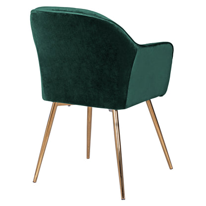 Armchair Sawyer HM8523.03 from velvet Cyppress Green color with gold legs 55x60x83 cm