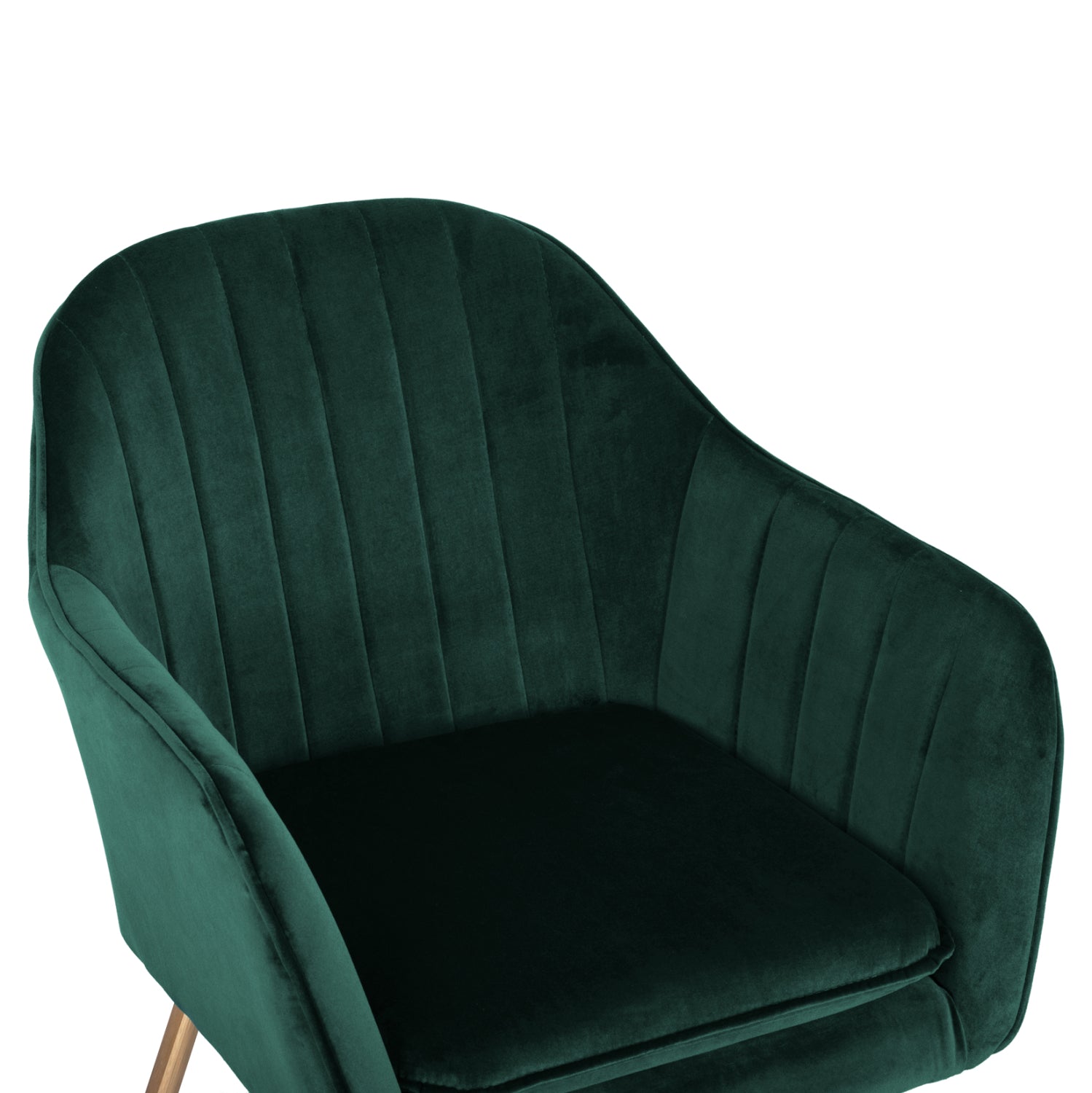 Armchair Sawyer HM8523.03 from velvet Cyppress Green color with gold legs 55x60x83 cm