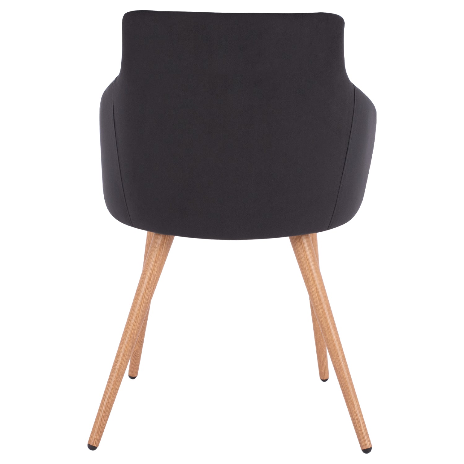 Armchair Ivy Velvet Black with metallic legs HM8546.04 53x55x79cm