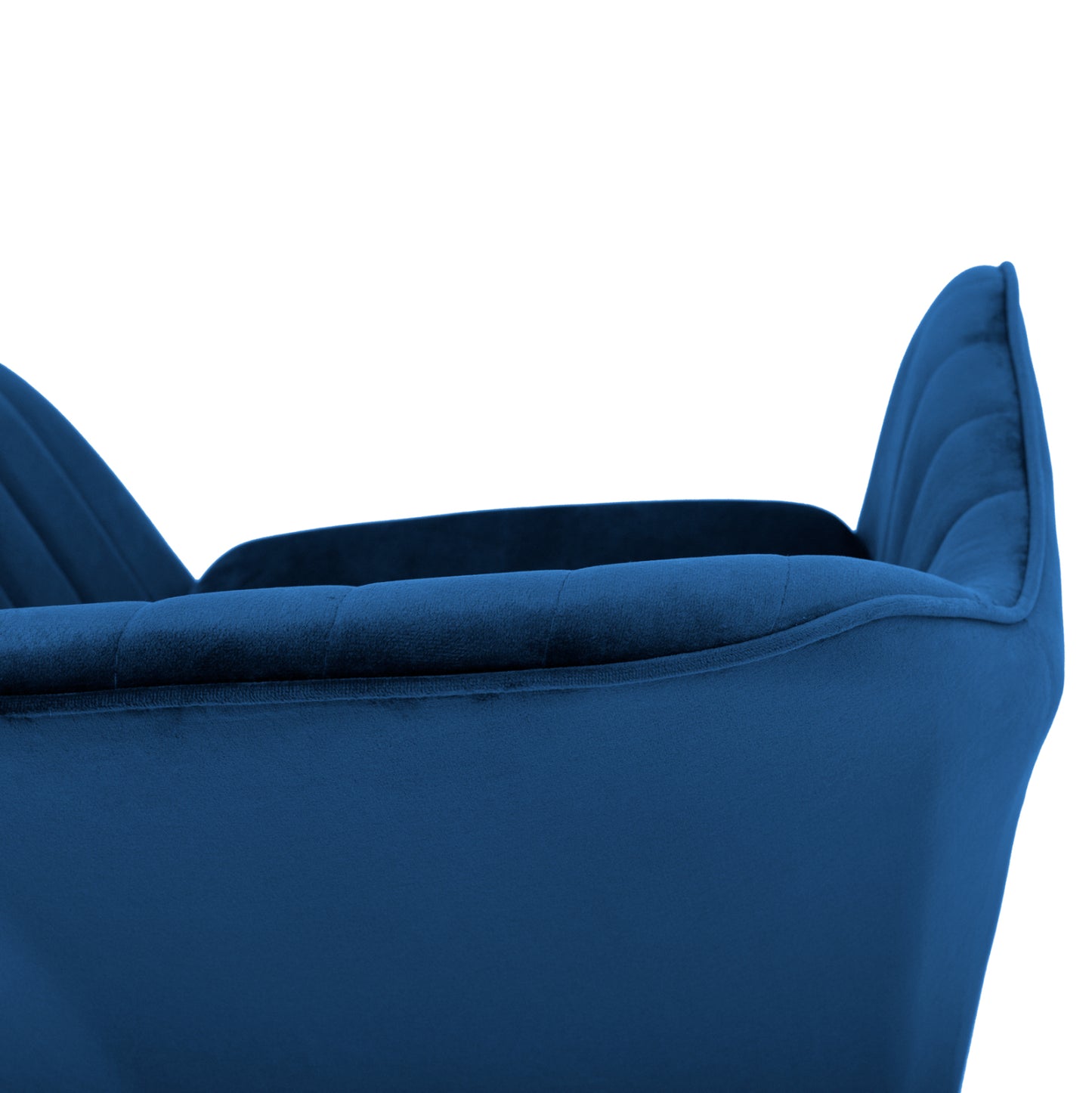 Armchair Sawyer Velvet Blue with black legs HM8523.18 53x60x76cm
