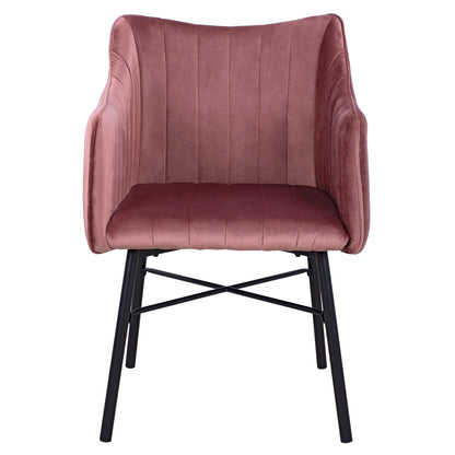ARMCHAIR ALLYSA HM8518.02 VELVET DUSTY PINK 57x58x84Υ cm