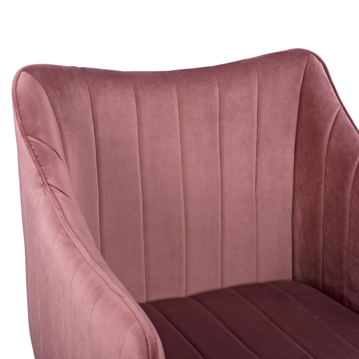ARMCHAIR ALLYSA HM8518.02 VELVET DUSTY PINK 57x58x84Υ cm
