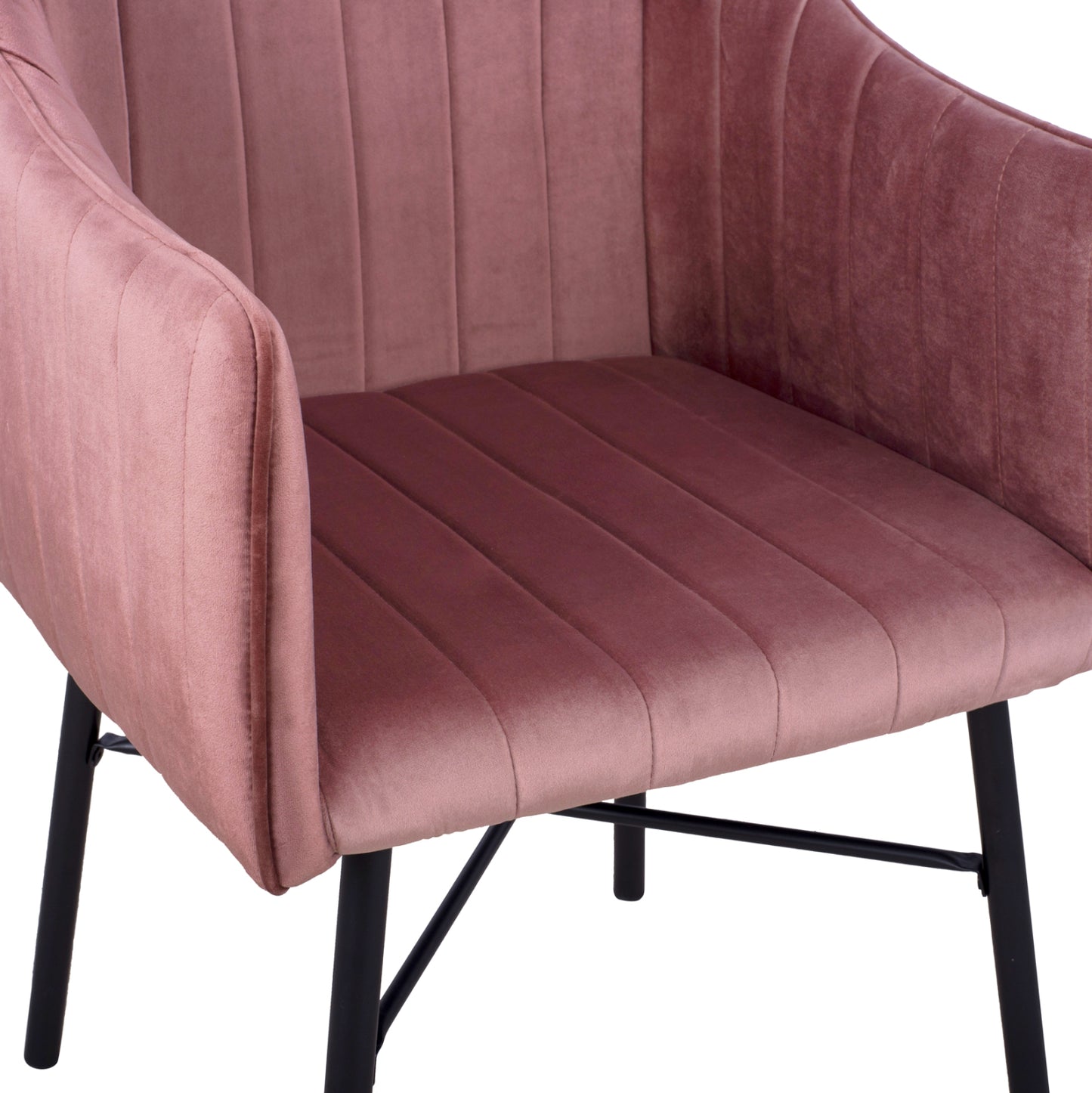 ARMCHAIR ALLYSA HM8518.02 VELVET DUSTY PINK 57x58x84Υ cm