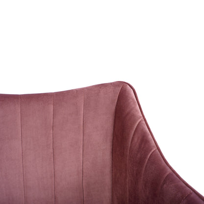 ARMCHAIR ALLYSA HM8518.02 VELVET DUSTY PINK 57x58x84Υ cm